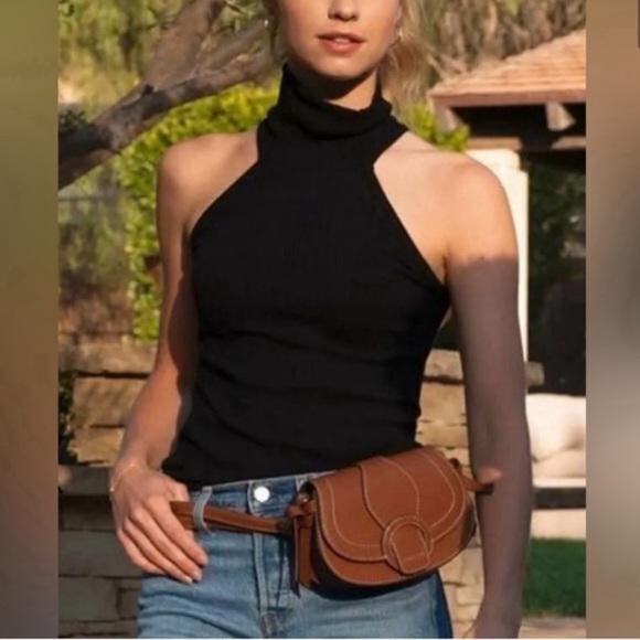 Rachel Zoe Convertible Brown Crossbody Belt Bag Purse NWT - Picture 3 of 11